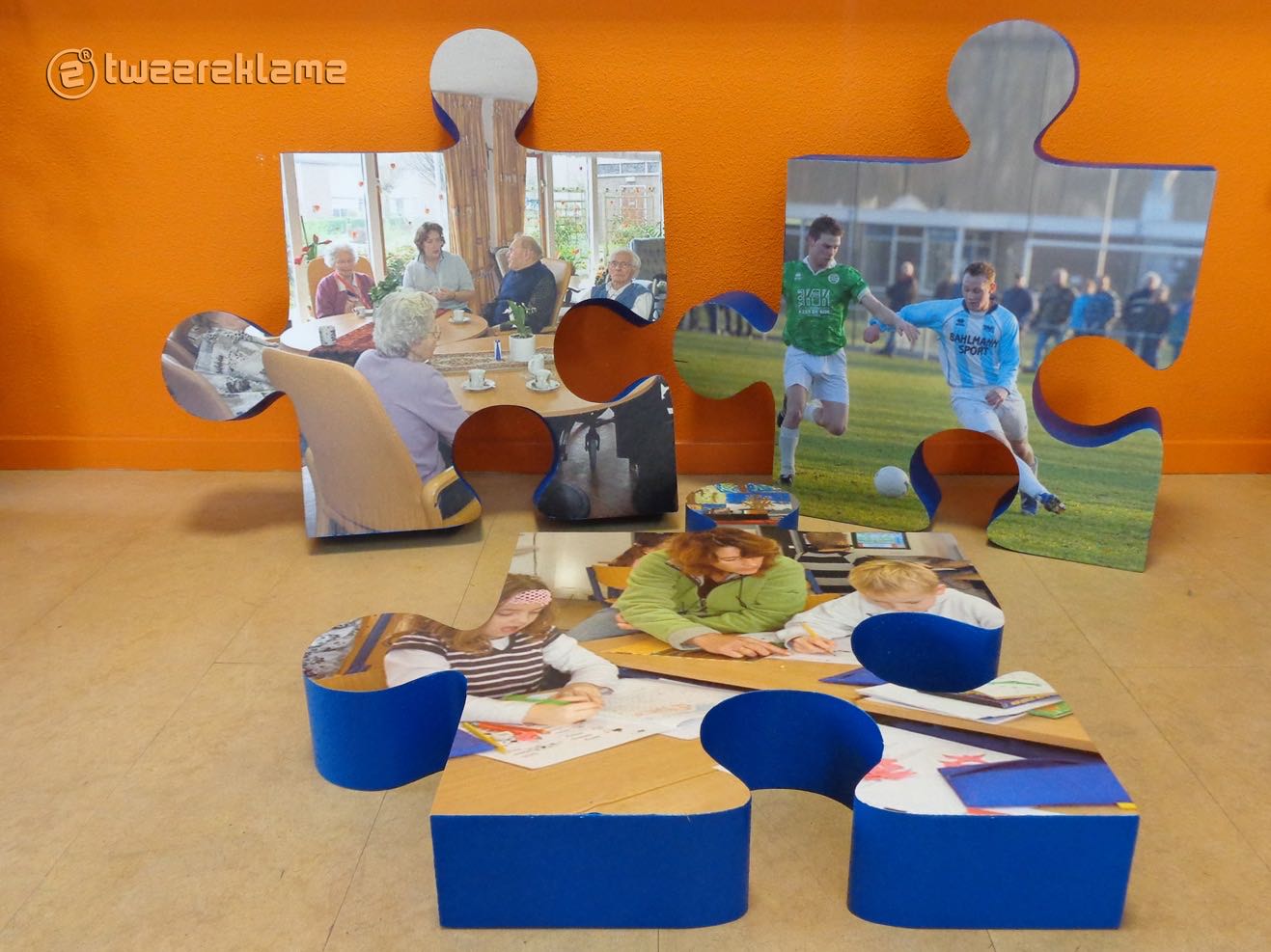 Piepschuim puzzel Twee Reclame